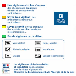 carte de vigilance meteo france